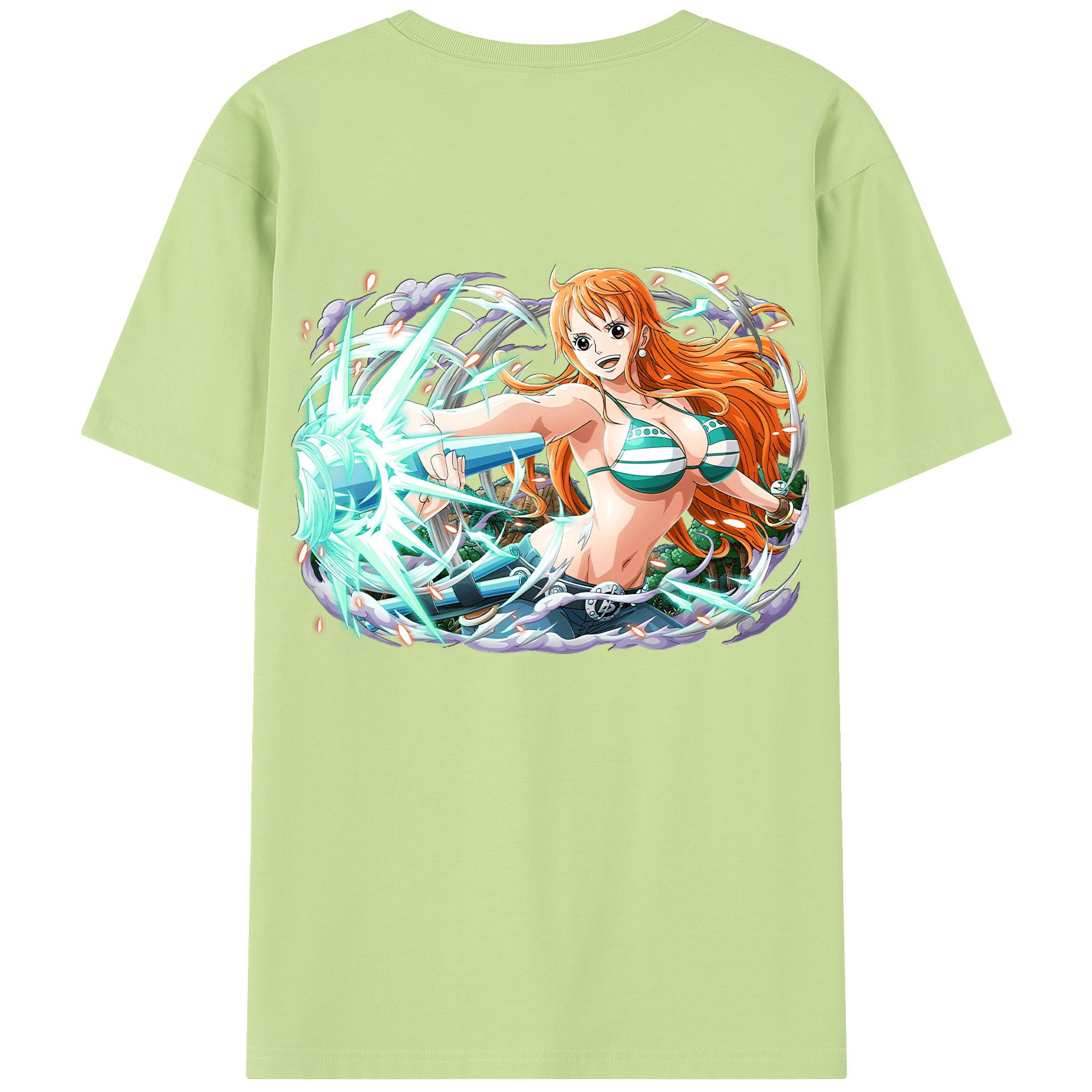 ワンピース ナミ ONE PIECE Nami 綿100％半袖Tシャツ（背面プリント）